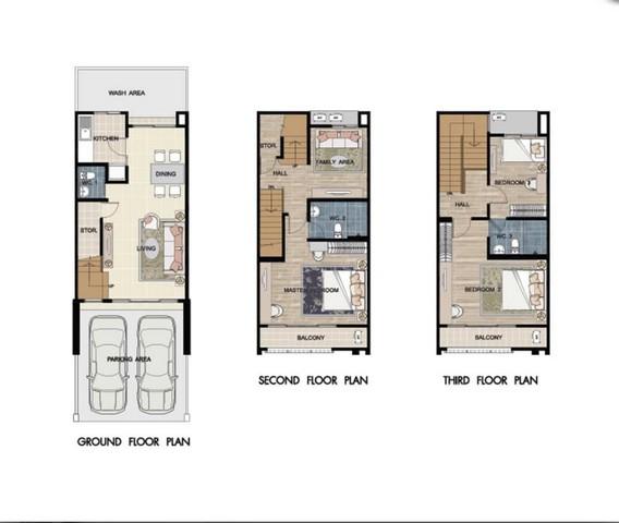 EPL-HS0555 ขายทาวน์โฮม 3 ชั้น ย่านรัชดาภิเษก ลาดพร้าว บ้านกลางเมืองรัชดา 36 มี 3 ห้องนอน 3 ห้องน้ำ