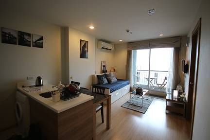 BH1607 คอนโด ริทึ่ม ห้วยขวาง ชั้น 20 ห้องมุม 1 ห้องนอน  1 ห้องน้ำ (46 m2) 20,000 บาท/เดือน