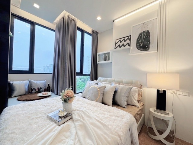 ขาย/เช่าคอนโดห้องสวยตรงตรงปก  Q House Sukhumvit 79 : ขนาด 30 ตรม 1 ห้องนอน  ชั้น 7 แต่งสวย วิวสระ ตำแหน่งสวยที่สุดในโครงการ ฟรีเฟอร์ฯ 