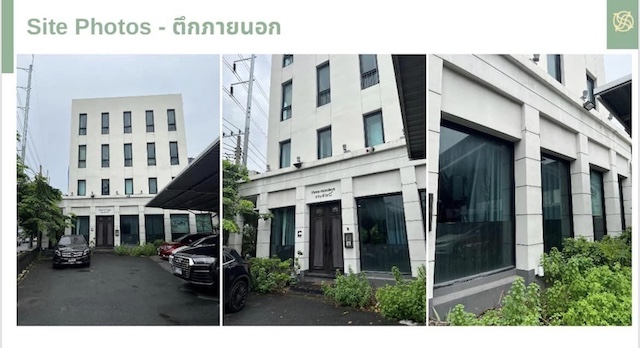 BH3199 ให้เช่า ตึกสำนักงาน 4 ชั้น ย่านวงศ์สว่าง ริมถนนใหญ่รัชดาภิเษก ออกแบบสไตล์ Courtyard อังกฤษ สวยงาม