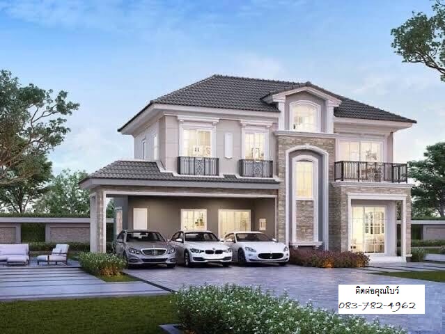 For rent luxury house in Kaset Nawamin area near Chocolate Ville Rental price 175000