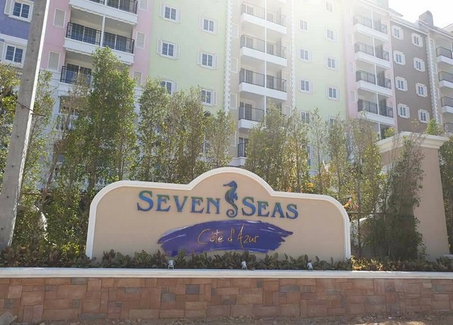 ขายคอนโด เซเว่น ซี โค้ด ดิ อาซู (Seven Seas Cote d’Azur) อาคาร D ชั้น 1 ขนาด 1 น. 1 น้ำ 39.08 ตร.ม. (หน้าต่างห้องนอนติดสระน้ำ) ราคา 3.9 ลบ.