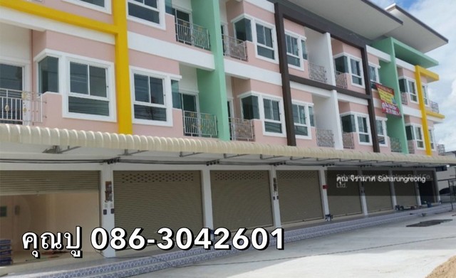 ปล่อยเช่าอาคารพานิชย์ ทำเลทอง ใกล้นิคมอมตะ ชลบุรี Building for rent near Amata City เดินทางสะดวก 