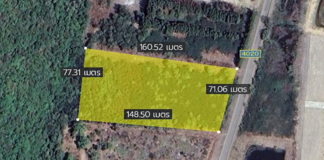 ขายที่ดินเปล่าติดถนน ปข.4020  สามร้อยยอด จ.ประจวบคีรีขันธ์ 6-1-70 ไร่ (3,212,500 บาท) 