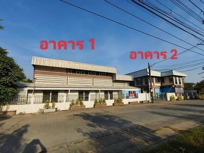 ขาย โกดังพร้อมออฟฟิศและอาคาร 2 ชั้น ถนนราษฎร์อุทิศ มีนบุรี