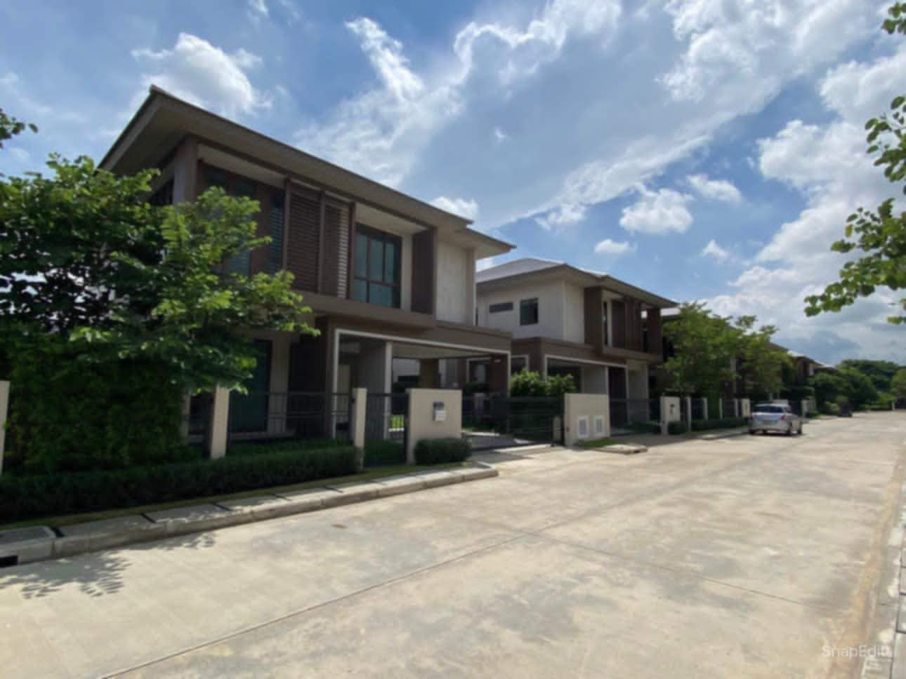 รหัสC6281 ให้เช่าบ้านเดี่ยว 2ชั้น หมู่บ้านบุราสิริ กรุงเทพกรีฑา ใกล้โรงเรียนนานาชาติ Brighton College