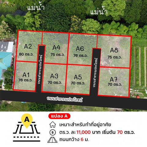 ขายที่ดินพร้อมสร้างบ้านหน้าม.แม่โจ้ ขนาด 64-209 ตร.ว. สาธารณูปโภคครบ น้ำไม่ท่วม!